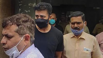 The property cell of the Mumbai crime branch, on July 19, arrested Raj Kundra and his associate Ryan Thorpe in connection with the pornographic films racket that the cell busted in February 2021. (PTI) The property cell of the Mumbai crime branch, on July 19, arrested Raj Kundra and his associate Ryan Thorpe in connection with the pornographic films racket that the cell busted in February 2021. (PTI)