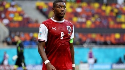 David Alaba: File photo (Pool via REUTERS)