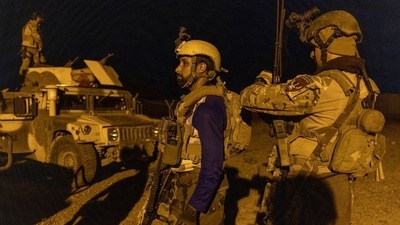 Members of the Afghan special forces get ready before a combat mission against Taliban, in Kandahar province. (Reuters File Photo)