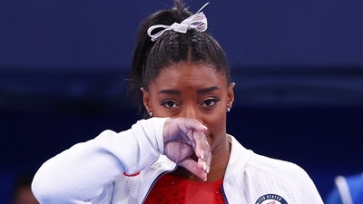 Tokyo 2020 Olympics: Simone Biles of the United States during the Women's Team Final. (REUTERS)
