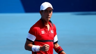 Tokyo 2020: Kei Nishikori (in frame) hopes Japan's gold rush can inspire Novak Djokovic upset. (REUTERS)