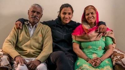 Opening up about the difficult training she went through, "Training would start early; we didn’t have a clock, so mom would look at the sky to check if it was time to wake me. At the academy, it was mandatory for each player to bring 500 ml of milk. My family could only afford milk worth 200 ml; so I’d mix the milk with water and drink it." (Instagram) Opening up about the difficult training she went through, "Training would start early; we didn’t have a clock, so mom would look at the sky to check if it was time to wake me. At the academy, it was mandatory for each player to bring 500 ml of milk. My family could only afford milk worth 200 ml; so I’d mix the milk with water and drink it." (Instagram)