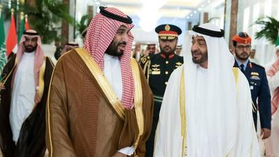 Till 2019, MbS and MbZ pursued a common agenda of curbing the al-Houthis of Yemen and isolating Qatar. However, lately, mutual differences have stymied both these campaigns (VIA REUTERS) Till 2019, MbS and MbZ pursued a common agenda of curbing the al-Houthis of Yemen and isolating Qatar. However, lately, mutual differences have stymied both these campaigns (VIA REUTERS)