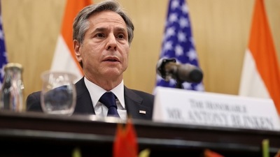 US Secretary of State Antony Blinken in New Delhi. (AP) US Secretary of State Antony Blinken in New Delhi. (AP)