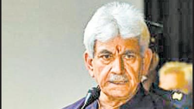 Jammu and Kashmir L-G Manoj Sinha. (File photo)
