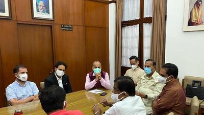 A meeting of the Opposition leaders in New Delhi on Tuesday, July 27. (ANI)