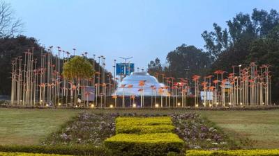 Murmaration, an art installation of birds in perpetual motion, is a recent feature at Matka Chowk, the roundabout near the Government Museum and Sector 17 in the heart of Chandigarh, the City Beautiful. (Representative image) Murmaration, an art installation of birds in perpetual motion, is a recent feature at Matka Chowk, the roundabout near the Government Museum and Sector 17 in the heart of Chandigarh, the City Beautiful. (Representative image)