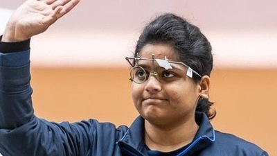 Rahi Sarnobat of India will take part in her first event of Tokyo Olympics along with Manu Bhaker on Thursday. (Twitter) Rahi Sarnobat of India will take part in her first event of Tokyo Olympics along with Manu Bhaker on Thursday. (Twitter)