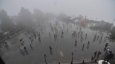 Himachal Pradesh's capital Shimla has been receiving showers since Monday. (Deepak Sansta/HT Photo) Himachal Pradesh's capital Shimla has been receiving showers since Monday. (Deepak Sansta/HT Photo)