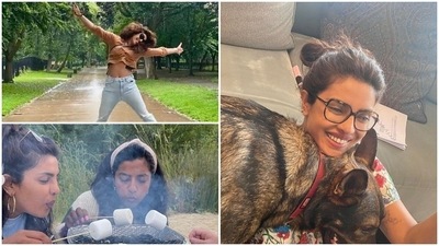 Priyanka Chopra had a happy summer in London with her friends. Priyanka Chopra had a happy summer in London with her friends.