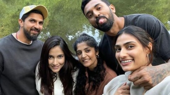Athiya Shetty and KL Rahul are in England. Athiya Shetty and KL Rahul are in England.