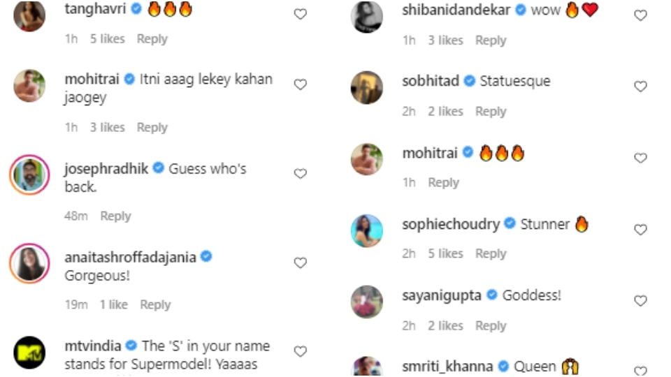 Comments under Masaba's post.