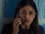 Nayanthara in a still from Netrikann. Nayanthara in a still from Netrikann.