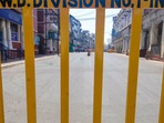 A deserted street in Indore during an earlier Covid-19 lockdown (PTI) A deserted street in Indore during an earlier Covid-19 lockdown (PTI)