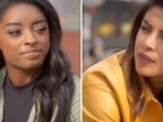 Priyanka Chopra and Simone Biles in an old interview. Priyanka Chopra and Simone Biles in an old interview.