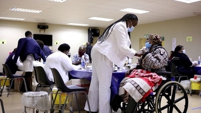 South Africans living in high levels of poverty and those below the age of 35 are most hesitant to get inoculated. (Reuters)