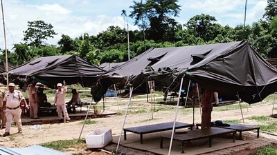 An interim agreement hasbeen reached between Assam and Mizoram which clashed fatally over a border dispute on July 26. An interim agreement hasbeen reached between Assam and Mizoram which clashed fatally over a border dispute on July 26.