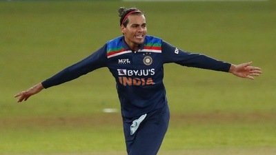 Rahul Chahar picked up three wickets during India vs Sri Lanka 3rd T20I in Colombo (AP)