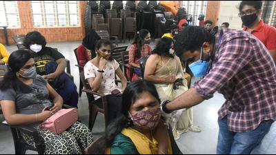 A beneficiary receives a dose of the Covid-19 vaccine in Kochi. (ANI) A beneficiary receives a dose of the Covid-19 vaccine in Kochi. (ANI)