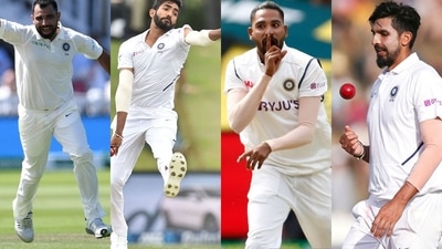 From left: Mohammed Shami, Jasprit Bumrah, Mohammed Siraj and Ishant Sharma. (Getty Images) From left: Mohammed Shami, Jasprit Bumrah, Mohammed Siraj and Ishant Sharma. (Getty Images)