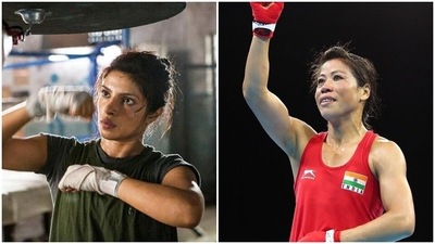 Priyanka Chopra played Mary Kom in her biopic. Priyanka Chopra played Mary Kom in her biopic.