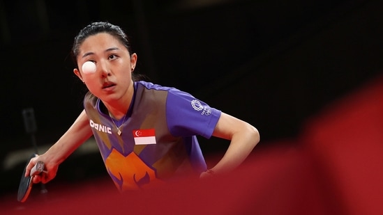 Tokyo 2020 Olympics - Table Tennis - Women's Singles - Bronze medal match - Tokyo Metropolitan Gymnasium - Tokyo, Japan - July 29, 2021. Yu Mengyu of Singapore in action against Mima Ito of Japan REUTERS/Luisa Gonzalez(REUTERS)