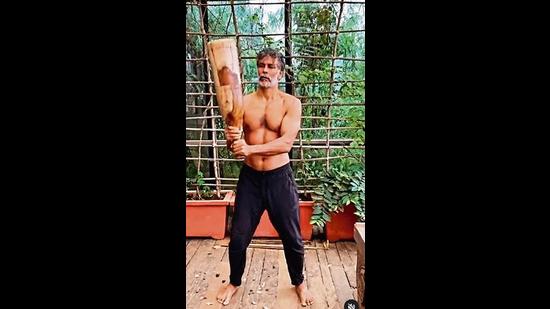 The mudgar is an essential part of model Milind Soman’s fitness regime The mudgar is an essential part of model Milind Soman’s fitness regime