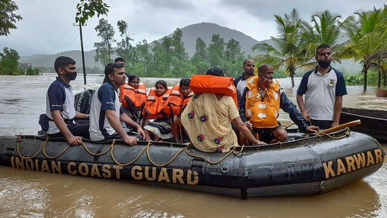 Uttara Kannada was hit by floods triggered by incessant rainfall and rescue operations are underway. (File photo)