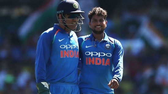 Kuldeep Yadav misses MS Dhoni's guidance from behind the stumps. (Getty Images)