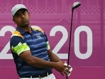Olympics: Anirban Lahiri (in frame) slips on weather-hit second day, lies 20th as stars move into top gear.