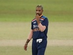 India's captain Shikhar Dhawan watches the field during the third one day international cricket match between Sri Lanka and India in Colombo.(AP) India's captain Shikhar Dhawan watches the field during the third one day international cricket match between Sri Lanka and India in Colombo.(AP)