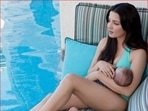 Celina Jaitly poses with her twin sons, Winston and Viraaj.