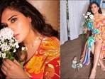 Richa Chadha exudes a bold and carefree vibe in  <span class='webrupee'>₹</span>12k multiprint wrap dress