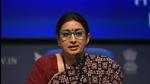 Union minister Smriti Irani. (HT file) Union minister Smriti Irani. (HT file)