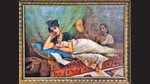 Reclining Nair Lady, an iconic Ravi Varma work, is among the paintings restored by the Raja Ravi Varma Heritage Foundation, which does the work pro bono for private collectors. Reclining Nair Lady, an iconic Ravi Varma work, is among the paintings restored by the Raja Ravi Varma Heritage Foundation, which does the work pro bono for private collectors.