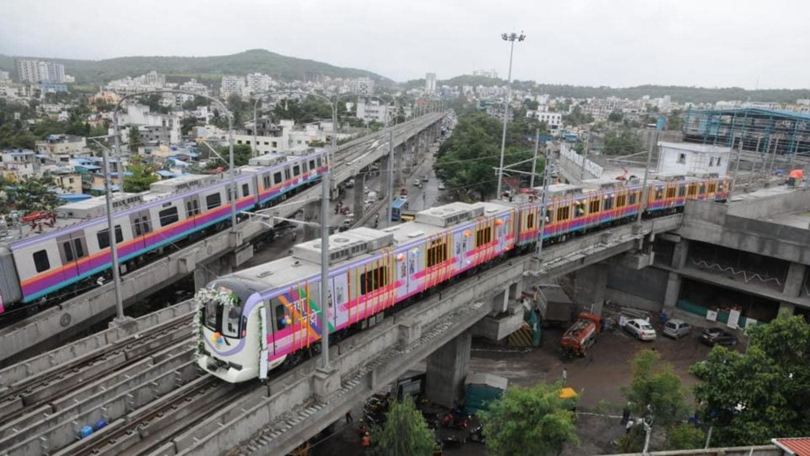 Trial run of Pune Metro held today