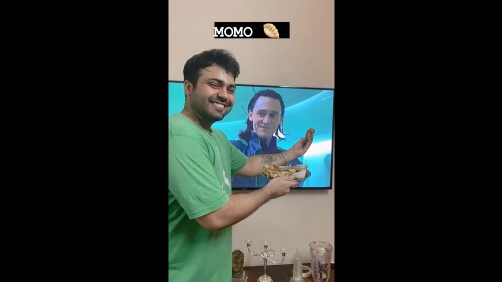 Hilarious video shows even Loki, the God of Mischief can’t resist momos. Watch