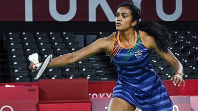 India's PV Sindhu plays against Japan's Akane Yamaguchi at the Tokyo Olympics 2020 (PTI) India's PV Sindhu plays against Japan's Akane Yamaguchi at the Tokyo Olympics 2020 (PTI)