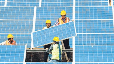 The state government’s total investment in the 79 PSUs was  ₹44,922.71 crore, with the bulk-- ₹40,473.20 crore--in the power sector. Of the 18 PSUs that finalised their accounts up to 2018-19, 10 earned a profit of  ₹310 crore, while seven incurred losses of  ₹2,778.54 crore. (Representational image/AFP)