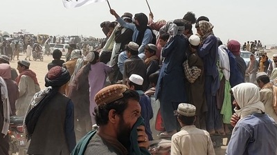 The Taliban fighters, meanwhile, have been making rapid advances in Afghanistan as the US troops are nearing their final withdrawal. (AFP Photo) The Taliban fighters, meanwhile, have been making rapid advances in Afghanistan as the US troops are nearing their final withdrawal. (AFP Photo)