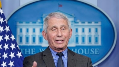 Dr Anthony Fauci, director of the National Institute of Allergy and Infectious Diseases, speaks during a press briefing at the White House. (AP file photo)