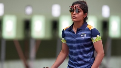 India's Manu Bhaker (PTI)