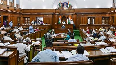 The last day of the two-day monsoon session of the Delhi assembly, on Wednesday. (PTI) The last day of the two-day monsoon session of the Delhi assembly, on Wednesday. (PTI)