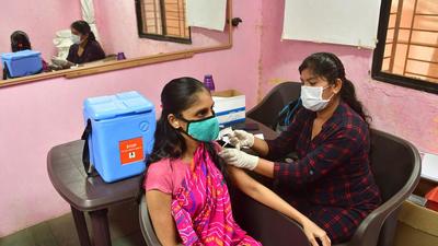 A beneficiary gets inoculated against Covid-19 at a vaccination centre in Byculla, Mumbai on July 28. (HT file photo) A beneficiary gets inoculated against Covid-19 at a vaccination centre in Byculla, Mumbai on July 28. (HT file photo)
