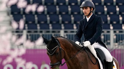 India's first Equestrian to qualify for the Olympics in last two decades, Fouaad Mirza astride his horse 'Seigneur Medicott' put on an exciting show. Following a spectacular horse and rider performance, Fouaad sits on the 7th place with 28.00 penalties with 21 riders yet to compete. (Reuters) India's first Equestrian to qualify for the Olympics in last two decades, Fouaad Mirza astride his horse 'Seigneur Medicott' put on an exciting show. Following a spectacular horse and rider performance, Fouaad sits on the 7th place with 28.00 penalties with 21 riders yet to compete. (Reuters)