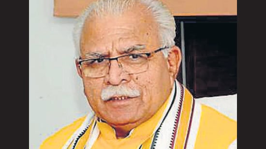 Haryana chief minister Manohar Lal Khattar. (HT Photo)