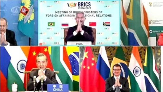 File photo: Foreign ministers of Brazil, Russia, India, China, and South Africa. (ANI)