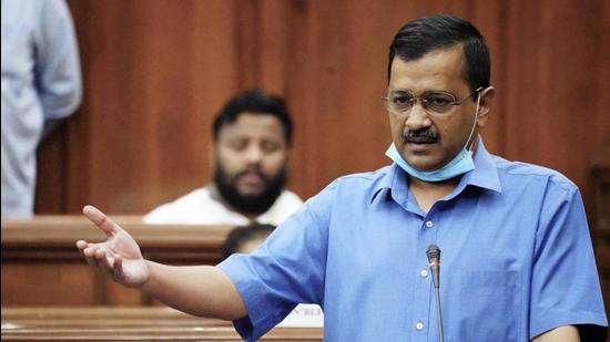 Chief Minister Arvind Kejriwal speaks in Delhi Legislative Assembly, in New Delhi on Friday. (ANI) Chief Minister Arvind Kejriwal speaks in Delhi Legislative Assembly, in New Delhi on Friday. (ANI)