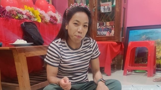 Mirabai Chanu relishing home-cooked food after two years Mirabai Chanu relishing home-cooked food after two years