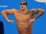 Tokyo 2020 Olympics: Caeleb Dressel of the United States in action.